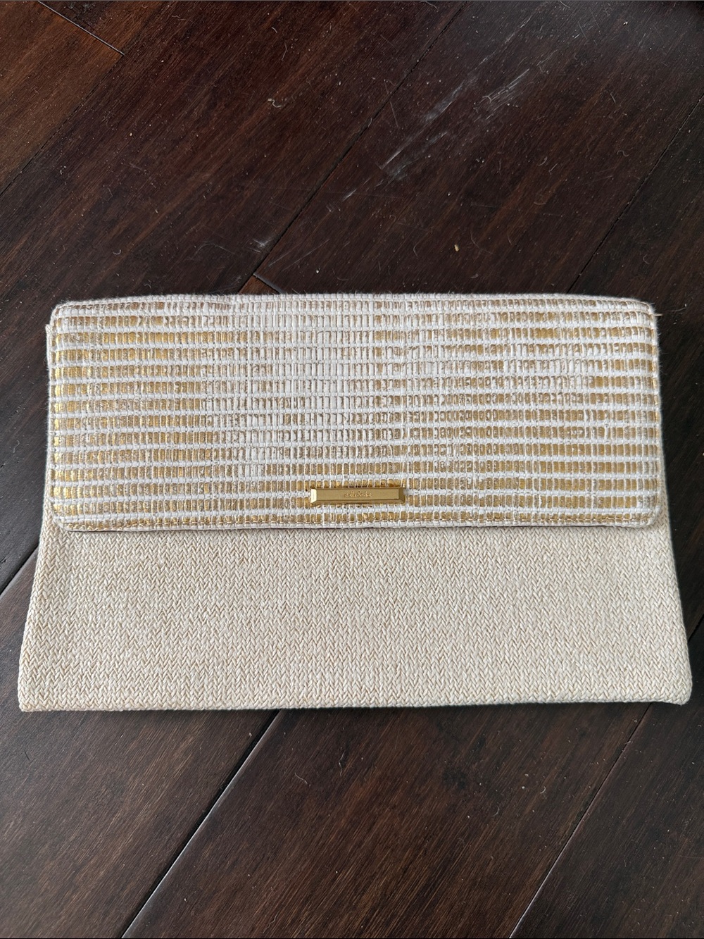 Stella & Dot Gold Clutch